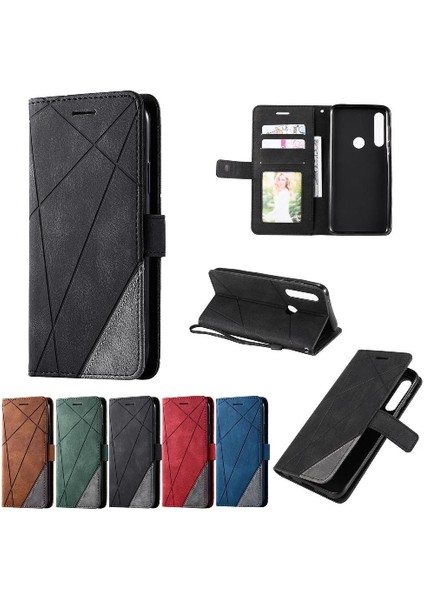 Motorola Moto G Güç Cüzdan Flip Case Için Folio Pu Deri Kart Tutucu (Yurt Dışından)