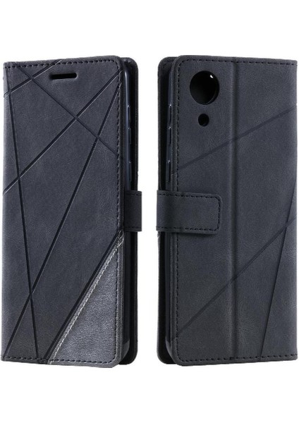 Samsung Galaxy A03 Çekirdek Kart Tutucu Kickstand Pu Deri Manyetik (Yurt Dışından)