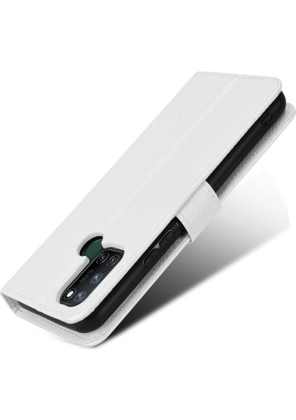 Realme C17 Için Kılıf Kapak Kickstand Manyetik Cüzdan Kart Tutucu (Yurt Dışından)