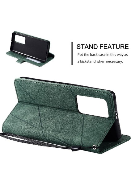 Huawei P40 Pro Manyetik Cüzdan Flip Için Kılıf Folio Kart Tutucu Kickstand (Yurt Dışından)