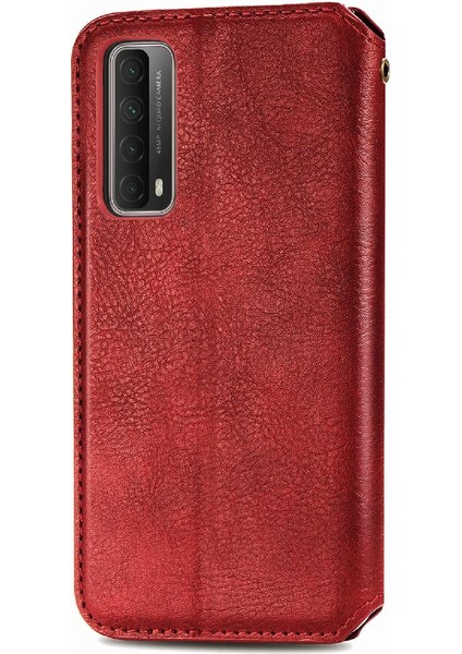 Huawei P Akıllı 2021 Moda Tasarım Kapak Çevirin Cüzdan Fonksiyonu (Yurt Dışından)