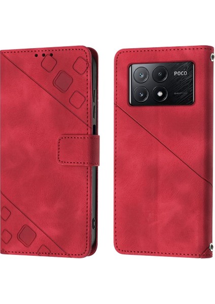 Xiaomi Poco X6 Pro Için Kılıf Cüzdan Kapak Çevirin Manyetik Deri Kart Tutucu (Yurt Dışından)