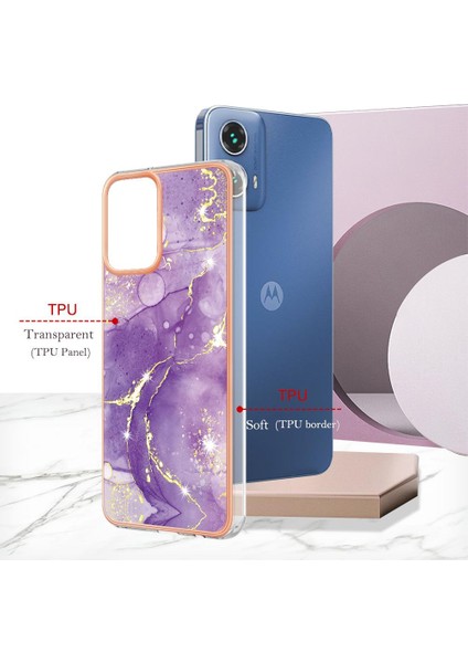 Motorola Moto G34 Koruma Için Kılıf Ince Tpu Mermer Desen Yumuşak Tampon (Yurt Dışından) indirimleri