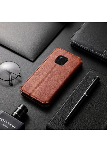 Huawei Mate 20 Için Kılıf Pro Moda Tasarım Cüzdan Fonksiyonu Deri Kılıf (Yurt Dışından)
