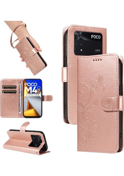 Xiaomi Poco M4 Pro 4g Kabartmalı Kelebek El Kayışı ve (Yurt Dışından)