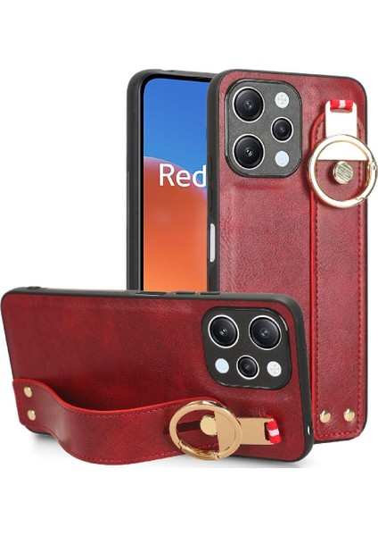 Xiaomi Redmi Için Kılıf 12 4g Uyumluluk Bilek Kayışı Premium Pu Deri (Yurt Dışından)