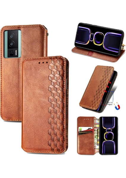 Xıaomı Redmi Için Kılıf K60 Moda Tasarım Deri Kılıf Kapak Çevirin Iş (Yurt Dışından)