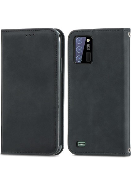 Oukitel C25 Deri Çanta Basit Iş Kordon Cüzdan Fermuar Için Kılıf (Yurt Dışından)