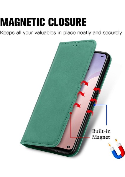 Huawei P40 Lite Basit Iş Fermuar Cüzdan Deri Kılıf (Yurt Dışından)