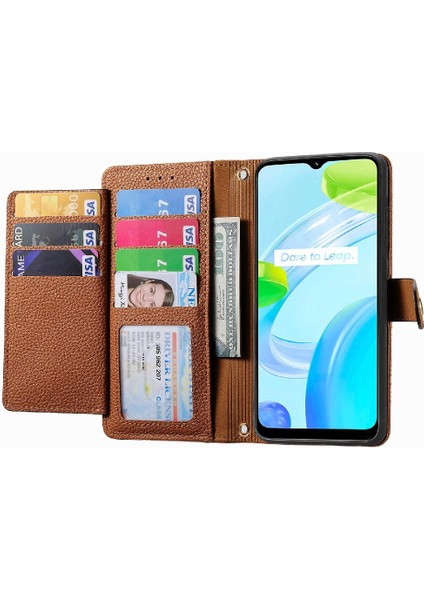 Realme C30 Deri Kılıf Kordon Fermuar Aşk Cüzdan (Yurt Dışından) indirimleri