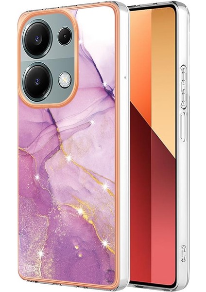 Xiaomi Poco M6 Pro 4g Koruma Için Kılıf Ince Tpu Mermer Desen Yumuşak (Yurt Dışından)