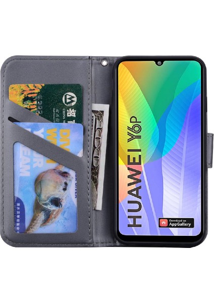 Huawei Y6P Flip Kapak Cüzdan Için Flip Case Basit Iş Darbeye (Yurt Dışından) indirimleri