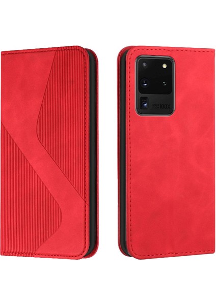 Samsung Galaxy S20 Ultra Cüzdan Kickstand Için Kılıf Folio Flip Kart Yuvaları (Yurt Dışından)