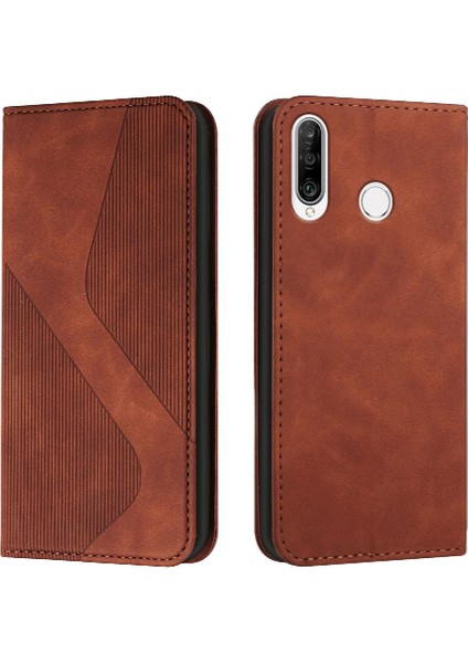 Huawei Y6P Kart Yuvaları Tutucu Pu Deri Cüzdan Kickstand Için Kılıf Folio (Yurt Dışından)