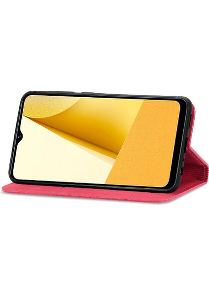 Vivo Y16 Kordon Basit Iş Fermuar Deri Çanta Cüzdan Için Kılıf (Yurt Dışından)