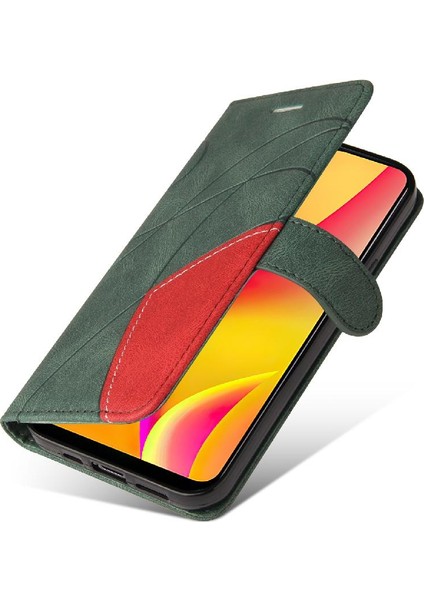 Kart Yuvası Standı Iki Renkli Realme C15 Kickstand Koruyucu Kılıf (Yurt Dışından) modelleri