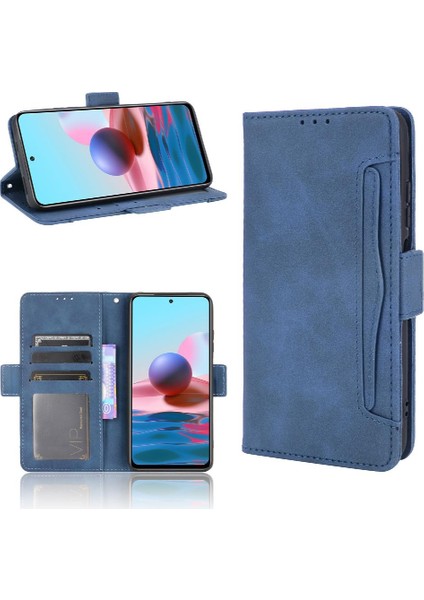 Xiaomi Redmi Not 10S Için Kılıf Ayarlanabilir Ayrılabilir Kart Tutucu Manyetik Kapatma Deri Cüzdan Kapak (Yurt Dışından)