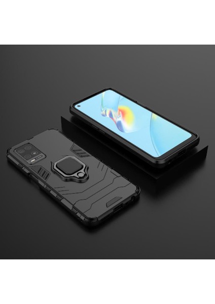 Oppo A54 4g Için Kılıf 360 &deg; Dönen Halka Darbeye Kapak Kickstand Askeri (Yurt Dışından) modelleri