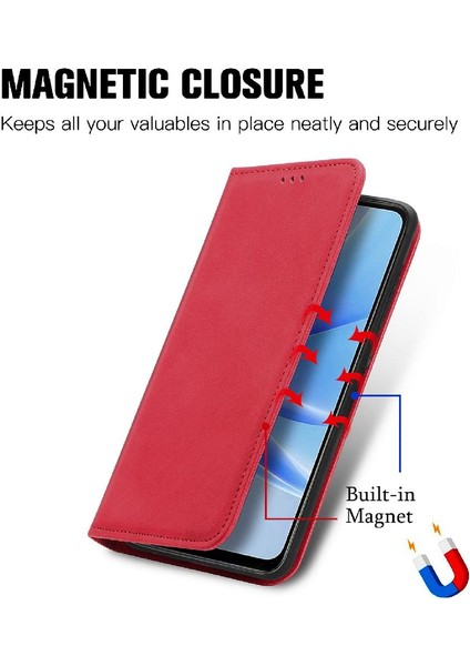 Oppo A17 Için Basit Iş Fermuar Kordon Cüzdan Deri Kılıf (Yurt Dışından) fırsatları