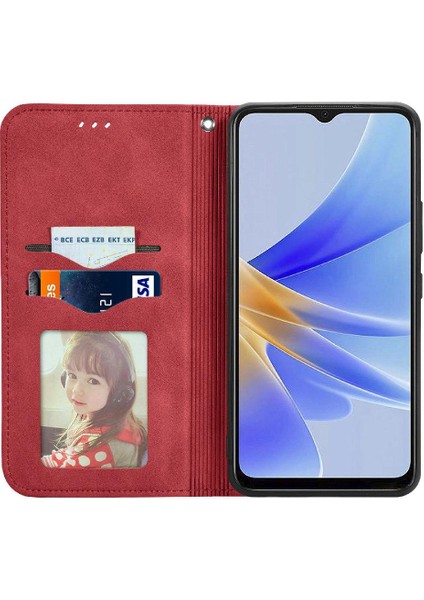 Oppo A17 Için Basit Iş Fermuar Kordon Cüzdan Deri Kılıf (Yurt Dışından) indirimleri