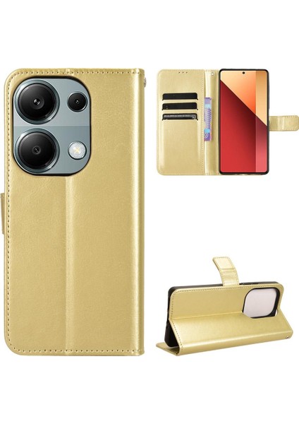 Xiaomi Poco M6 Pro 4g Kart Tutucu Cüzdan Kapak Çevirin Manyetik (Yurt Dışından)