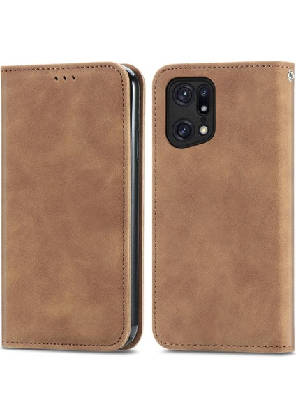 Oppo Bulmak Için Kılıf X5 Deri Kılıf Kordon Fermuar Cüzdan Basit Iş (Yurt Dışından)