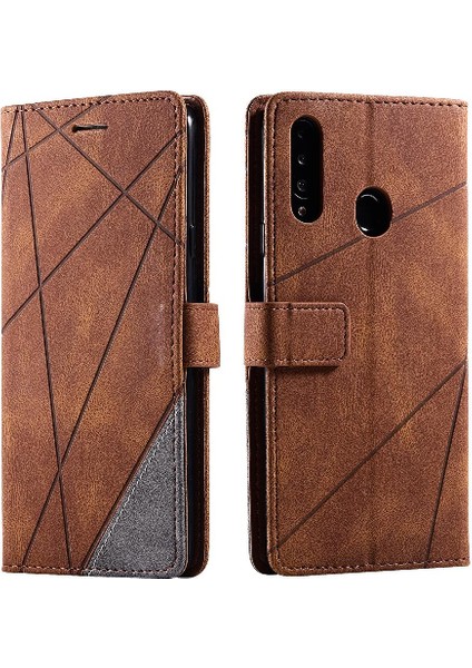 Manyi Mall Samsung Galaxy A20S Darbeye Cüzdan Flip Folio Pu Deri Kart (Yurt Dışından)