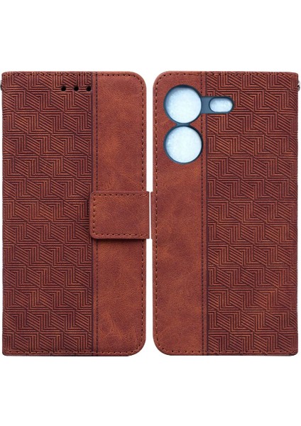 Tecno Pova 5 Cüzdan Kapak Premium Pu Deri Kickstand Özelliği (Yurt Dışından)