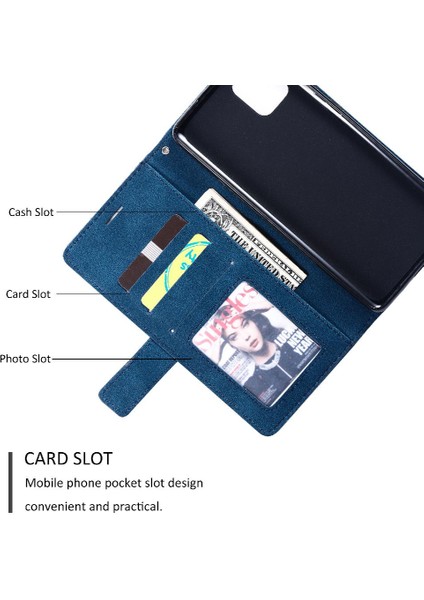 Samsung Galaxy Not 10 Lite Için Kılıf Cüzdan Flip Folio Manyetik Pu Deri (Yurt Dışından)