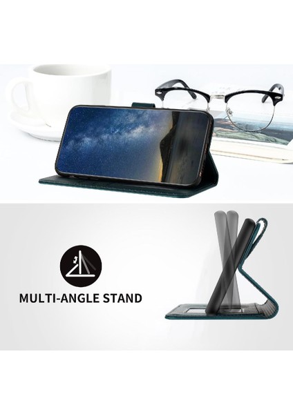 Manyi Mall Samsung Galaxy A35 Flip Folio Kitap Için Kılıf Kart Yuvası Standı Kickstand ile (Yurt Dışından)