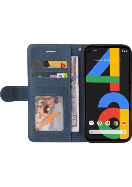 Google Piksel 4A Pu Deri Flip Folio Kılıf Için Kılıf Kickstand Koruyucu (Yurt Dışından) modelleri