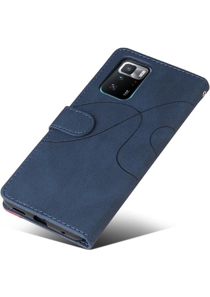 Kart Yuvası Standı Kickstand Koruyucu Pu ile Xiaomi Poco X3 Gt Için Kılıf (Yurt Dışından)
