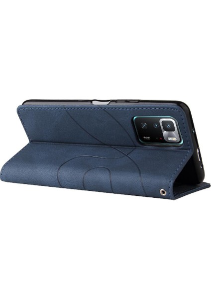 Kart Yuvası Standı Kickstand Koruyucu Pu ile Xiaomi Poco X3 Gt Için Kılıf (Yurt Dışından)