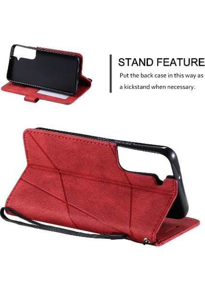 Samsung Galaxy S22 Artı Darbeye Cüzdan Flip Folio Manyetik Pu (Yurt Dışından)