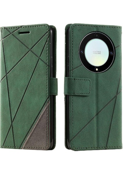 Onur X9A 5g Manyetik Kart Tutucu Için Kılıf Kickstand Cüzdan Flip Folio Pu (Yurt Dışından)