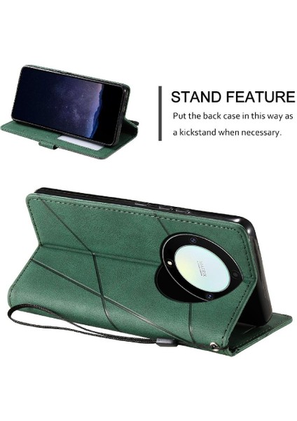 Onur X9A 5g Manyetik Kart Tutucu Için Kılıf Kickstand Cüzdan Flip Folio Pu (Yurt Dışından) fırsatları
