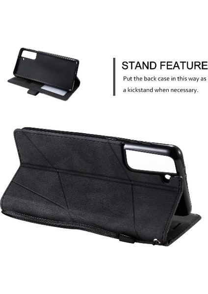 Samsung Galaxy S21 Artı Pu Deri Cüzdan Flip Folio Manyetik (Yurt Dışından)