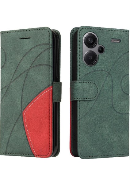 Xiaomi Redmi Not Için Kılıf 13 Pro Artı Kart Yuvası Standı ile Pu Deri (Yurt Dışından)