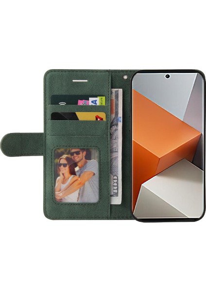 Xiaomi Redmi Not Için Kılıf 13 Pro Artı Kart Yuvası Standı ile Pu Deri (Yurt Dışından)