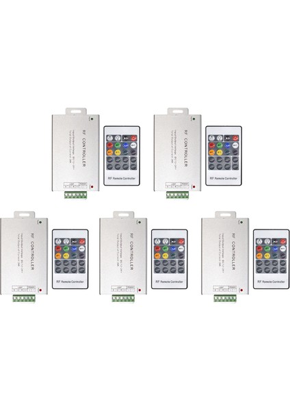 5x LED Kontrol Cihazı 12-24V Düşük Basınçlı Rf Işık Çubuğu Karartma Kontrol Cihazı (Yurt Dışından)