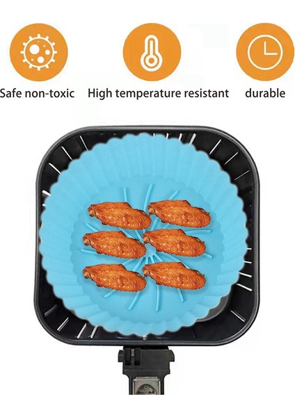 Hava Fritöz Silikon Tencere, Hava Fritöz Gömlekleri, Hava Fritöz Aksesuarları, Hava Fritöz Parşömen Kağıdı, Kızarmış Tavuk Kırmızı (Yurt Dışından) fırsatları