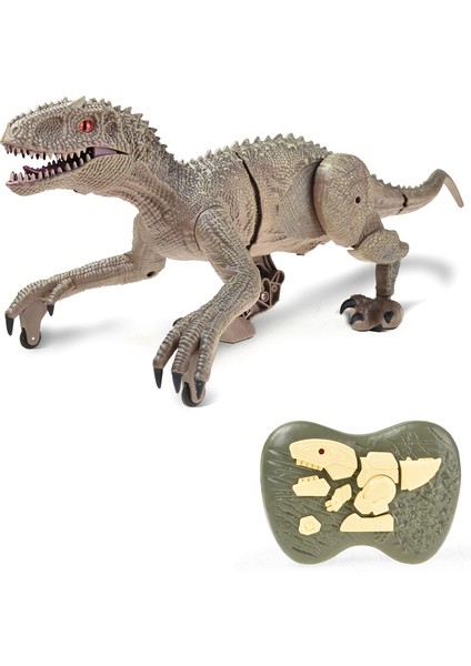 Uzaktan Kumandalı Dinozor Oyuncakları, LED Işıklı Büyük Yürüyüş Dinozor Robotu ve Kükreyen Dinozor Oyuncakları Çocuk Hediyeleri (Yurt Dışından)