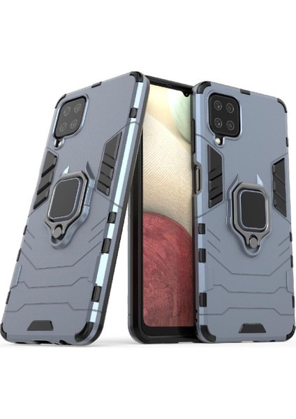 Samsung Galaxy A12 5g Askeri Damla Koruma Kickstand Yüzük (Yurt Dışından)