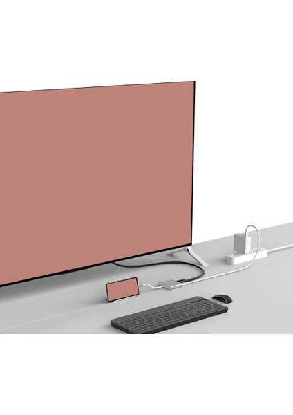 USB C - Adaptör, 3'ü 1 Arada Çok Bağlantı Noktalı USB Tip C - 4k, Usb3.0 ve USB C Güç Dağıtım Bağlantı Noktası Dönüştürücü Uyumlu (Yurt Dışından) indirimleri