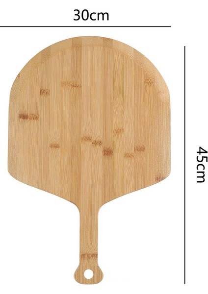 Adet 12IN Pizza Kabuğu Kürek Ahşap Pizza Spatula Pizza Transfer Spatula Fırın Pizza Kesme Tahtası (Yurt Dışından)