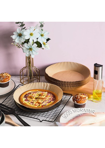 Hava Fritöz Parşömen Kağıt Astar, Yapışmaz Tek Kullanımlık Hava Fritöz Gömlekleri Sepet Yuvarlak Parşömen Kağıdı, Hava Fritöz Aksesuarları (Yurt Dışından)