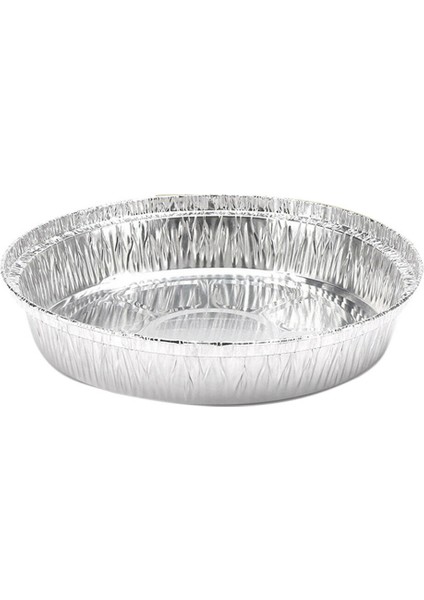 50X Yuvarlak Alüminyum Folyo Barbekü Yemek Tepsisi Konteyner Yapışmaz Fırın Tavası Smart-7 Inç (Yurt Dışından)