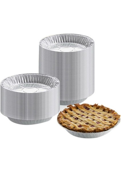 50X Yuvarlak Alüminyum Folyo Barbekü Yemek Tepsisi Konteyner Yapışmaz Fırın Tavası Smart-7 Inç (Yurt Dışından) modelleri