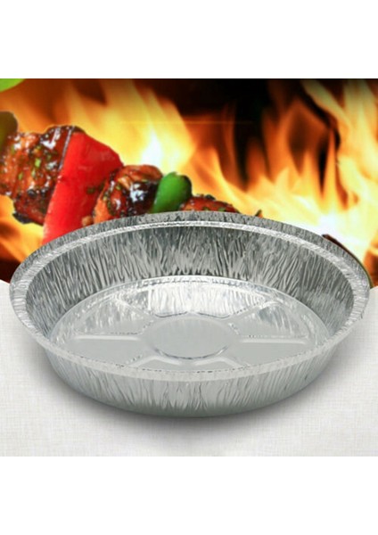 50X Yuvarlak Alüminyum Folyo Barbekü Yemek Tepsisi Konteyner Yapışmaz Fırın Tavası Smart-7 Inç (Yurt Dışından) indirimleri