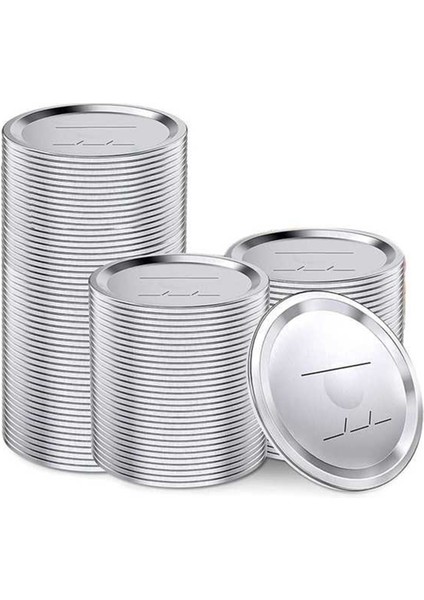 100 Adet Geniş Ağızlı Konserve Kapakları Topu, Kerr Kavanozları, 86MM Sızdırmaz Mason Kavanoz Kapakları, Bölünmüş Tip Kavanoz Kapakları, Mason Konserve Için (Yurt Dışından)